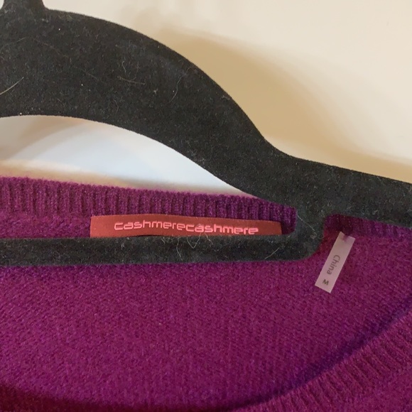 NWT Cashmere purple sweater medium - Picture 3 of 5